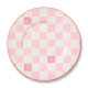pink check salad plate 59 pink check salad plate 59