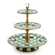 emerald check three tier sweet stand 58 emerald check three tier sweet stand 58
