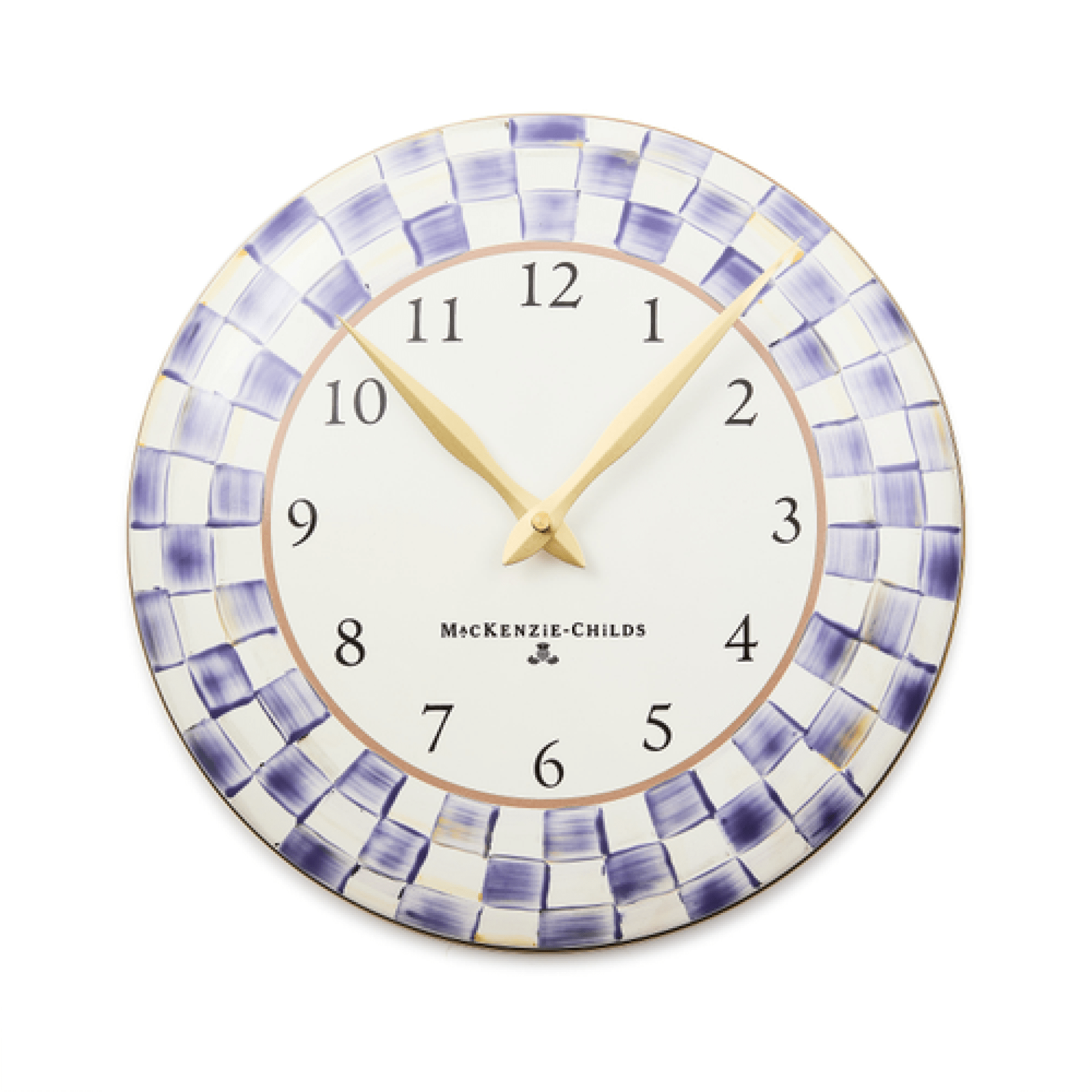 violet check wall clock 125 violet check wall clock 125