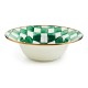 emerald check serving bowl 17 emerald check serving bowl 17