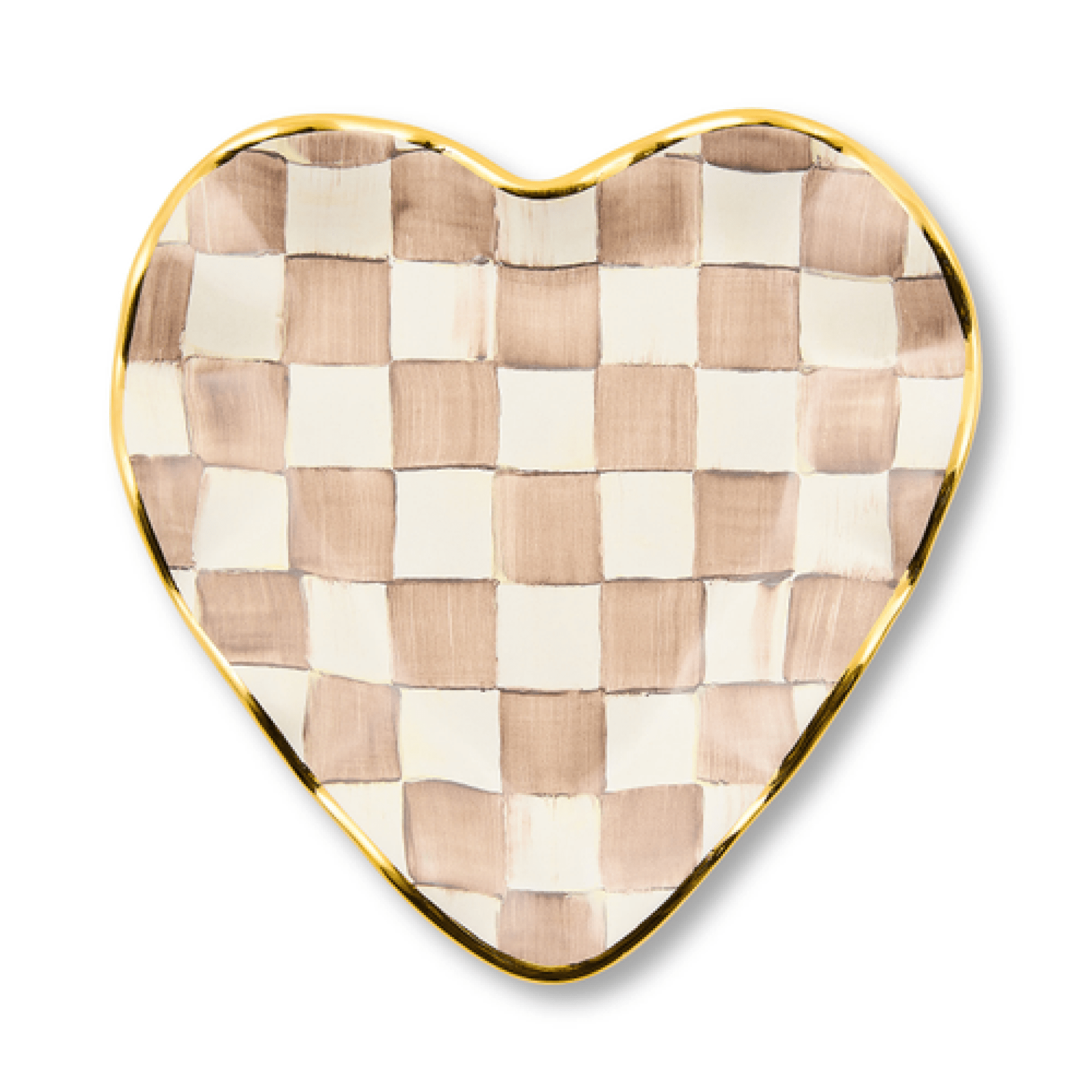 mocha check ceramic heart plate 12 mocha check ceramic heart plate 12