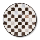 black check salad plate 18 black check salad plate 18