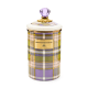 tartan violet large canister 87 tartan violet large canister 87