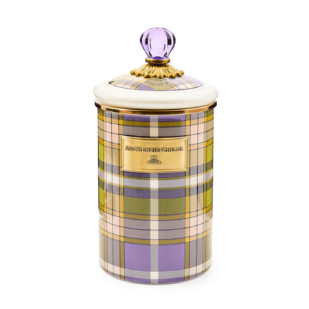 tartan violet large canister 87 tartan violet large canister 87