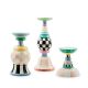 rosy meadow pillar candle holders, set of 3 37 rosy meadow pillar candle holders, set of 3 37