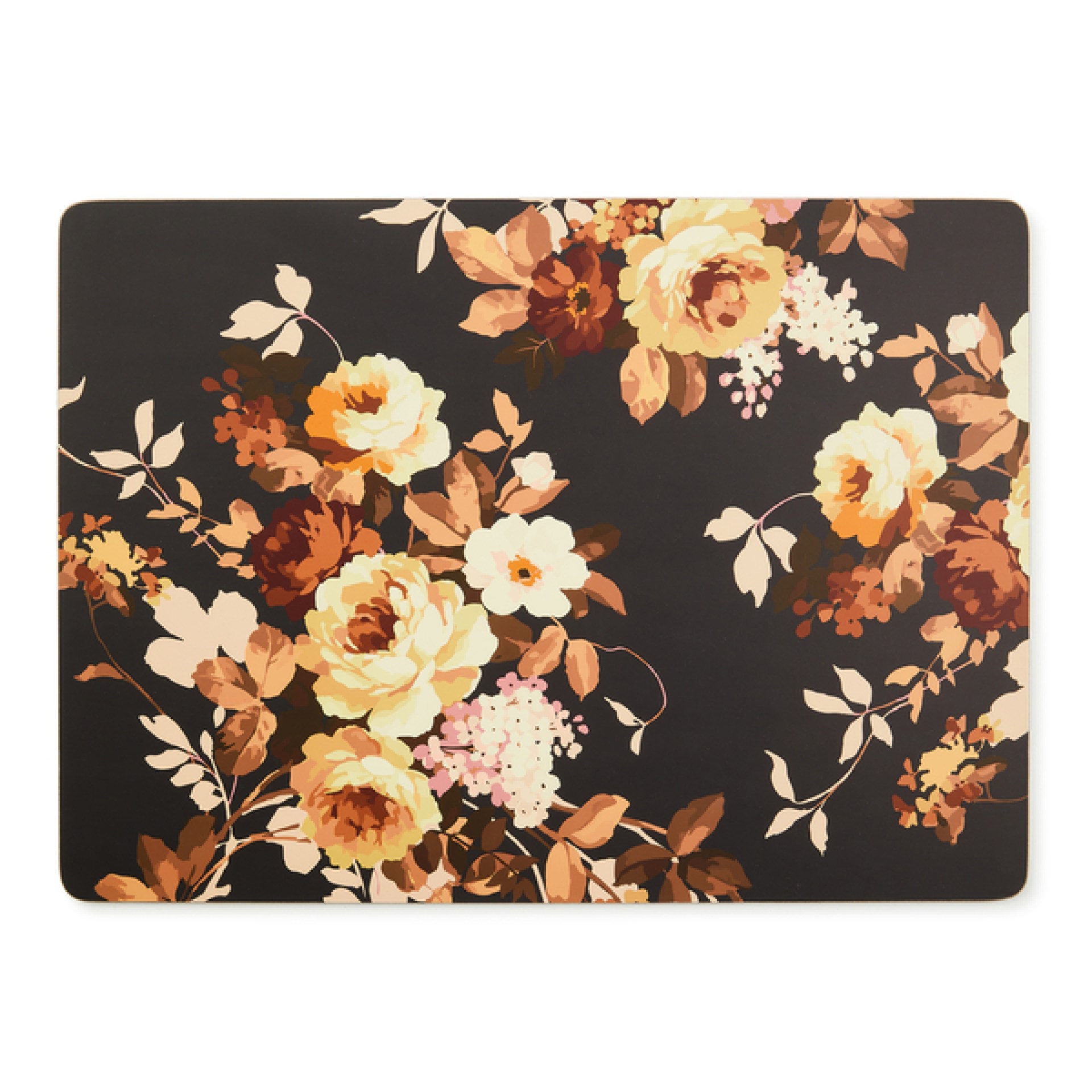 wild rose brown cork back placemats, set of 4 107 wild rose brown cork back placemats, set of 4 107