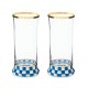 royal check highball glass, set of 2 144 royal check highball glass, set of 2 144