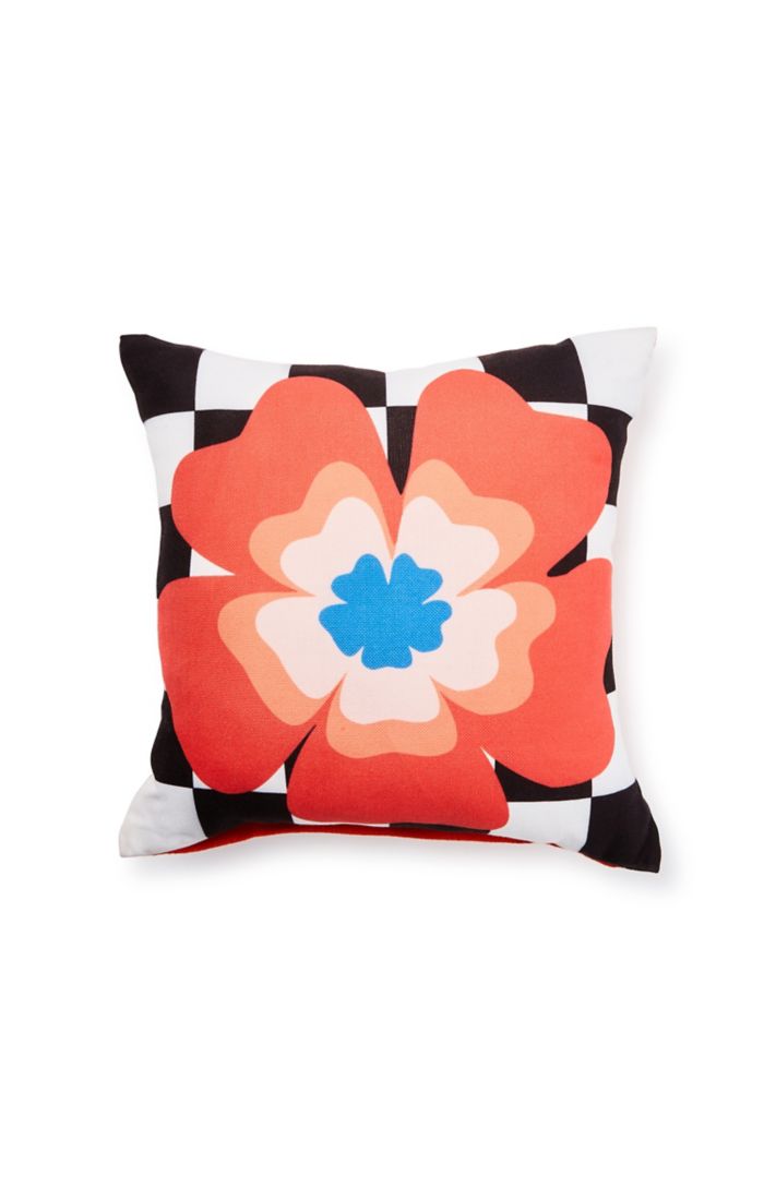 dolce vita outdoor red flower throw pillow 82 dolce vita outdoor red flower throw pillow 82