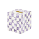 violet check capiz boutique tissue box cover 12 violet check capiz boutique tissue box cover 12