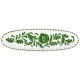 Arezzo Green Narrow Oval Platter 9 Arezzo Green Narrow Oval Platter 9