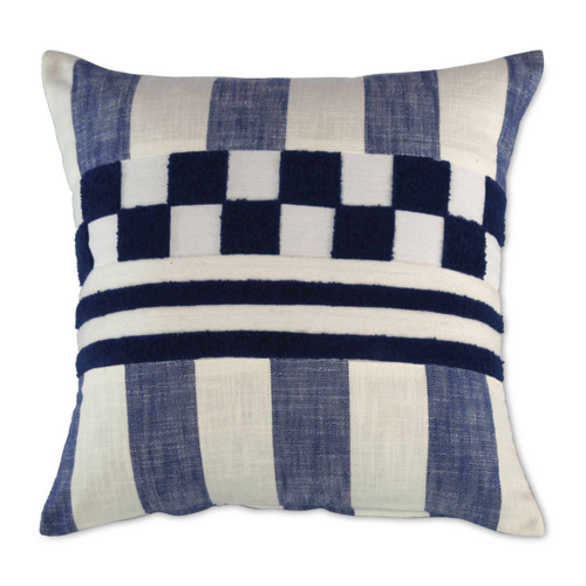 indigo checks and stripes throw pillow 78 indigo checks and stripes throw pillow 78