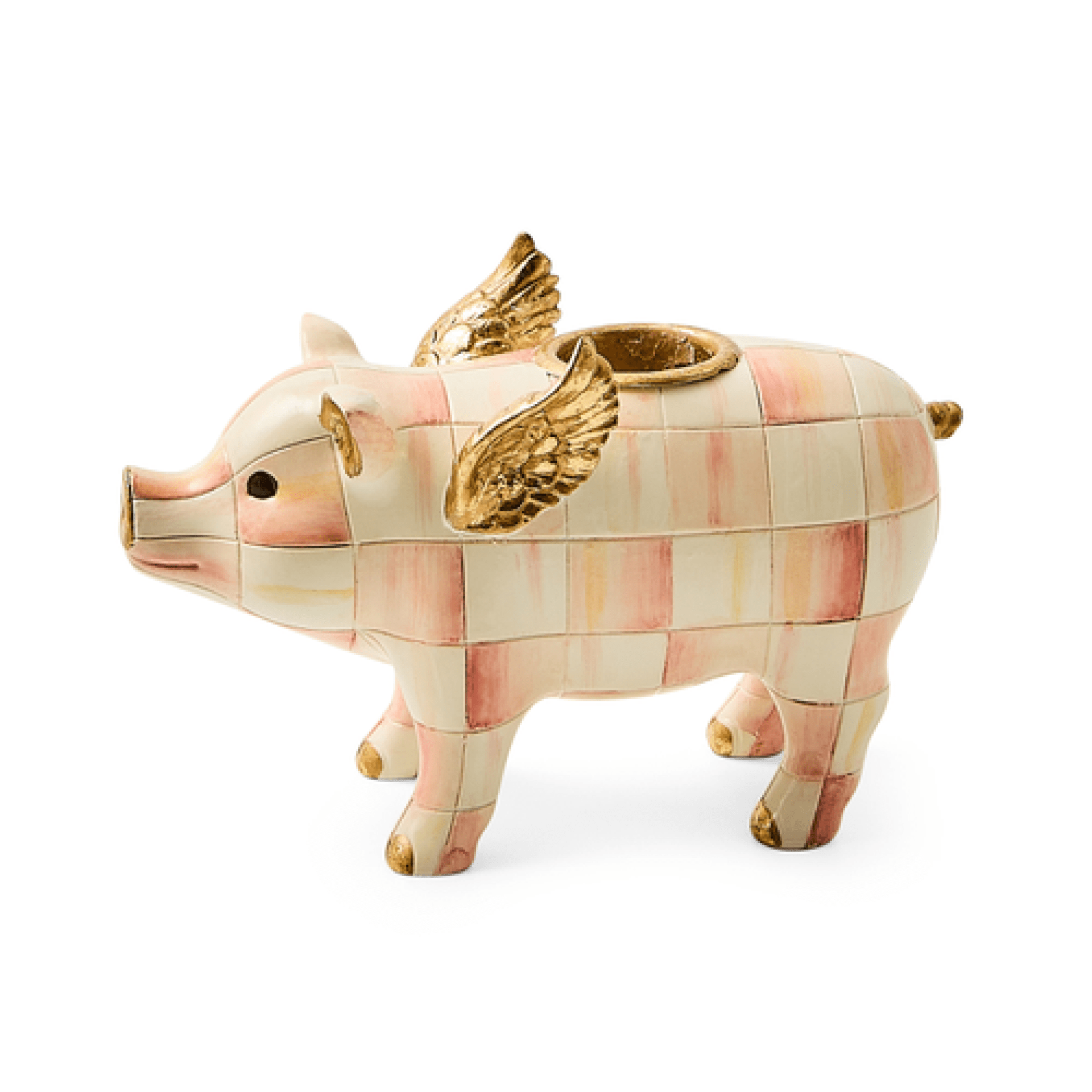 rosy check flying pig candle holder 85 rosy check flying pig candle holder 85