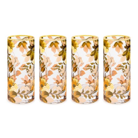 wild rose highball glass, set of 4 113 wild rose highball glass, set of 4 113