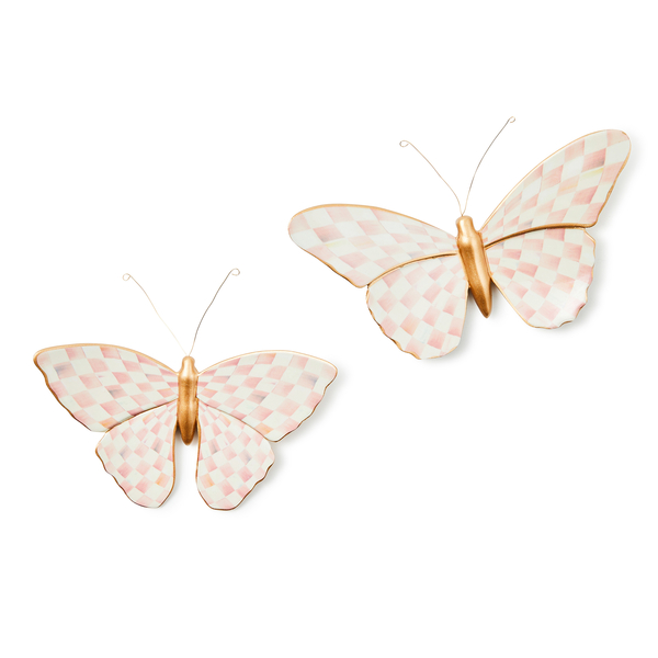 rosy check wall decor butterfly duo 75 rosy check wall decor butterfly duo 75