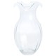 Hibiscus Glass Clear Vertical Fluted Large Vase 15 Hibiscus Glass Clear Vertical Fluted Large Vase 15