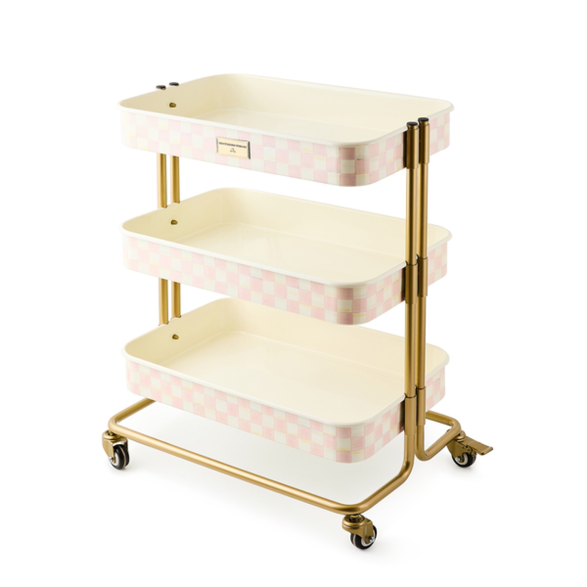 rosy check 3-tier kitchen cart 28 rosy check 3-tier kitchen cart 28