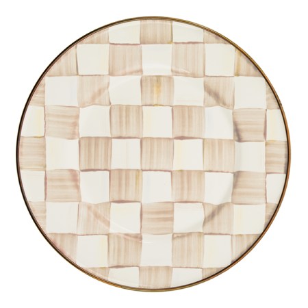 mocha check salad plate 26 mocha check salad plate 26
