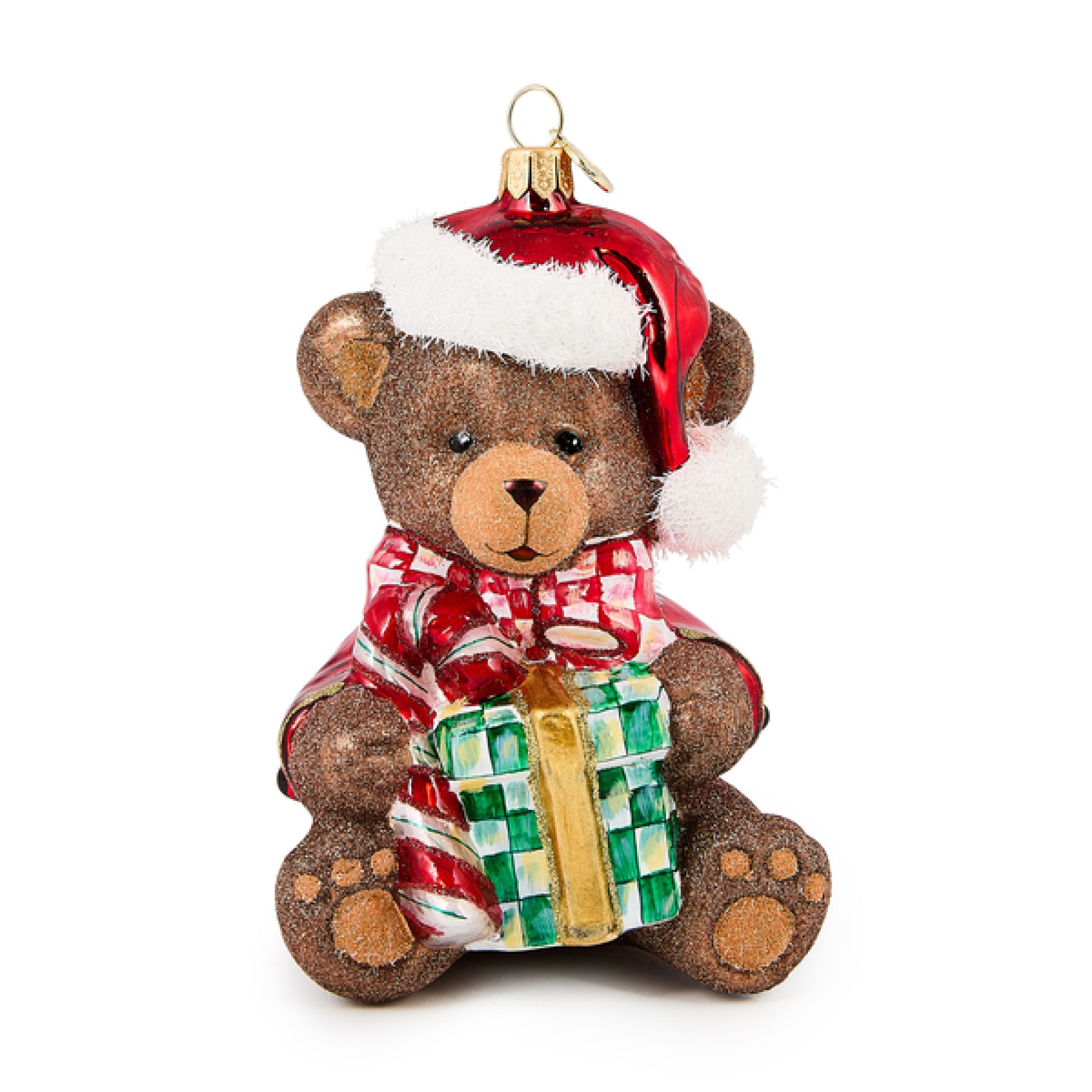 check it out teddy bear glass ornament 148 check it out teddy bear glass ornament 148