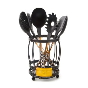 courtly check utensil caddy set 12 courtly check utensil caddy set 12