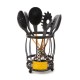 courtly check utensil caddy set 12 courtly check utensil caddy set 12