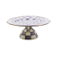 violet check large pedestal platter 119 violet check large pedestal platter 119