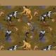PLACEMAT BROWN MONKEYS 23 PLACEMAT BROWN MONKEYS 23