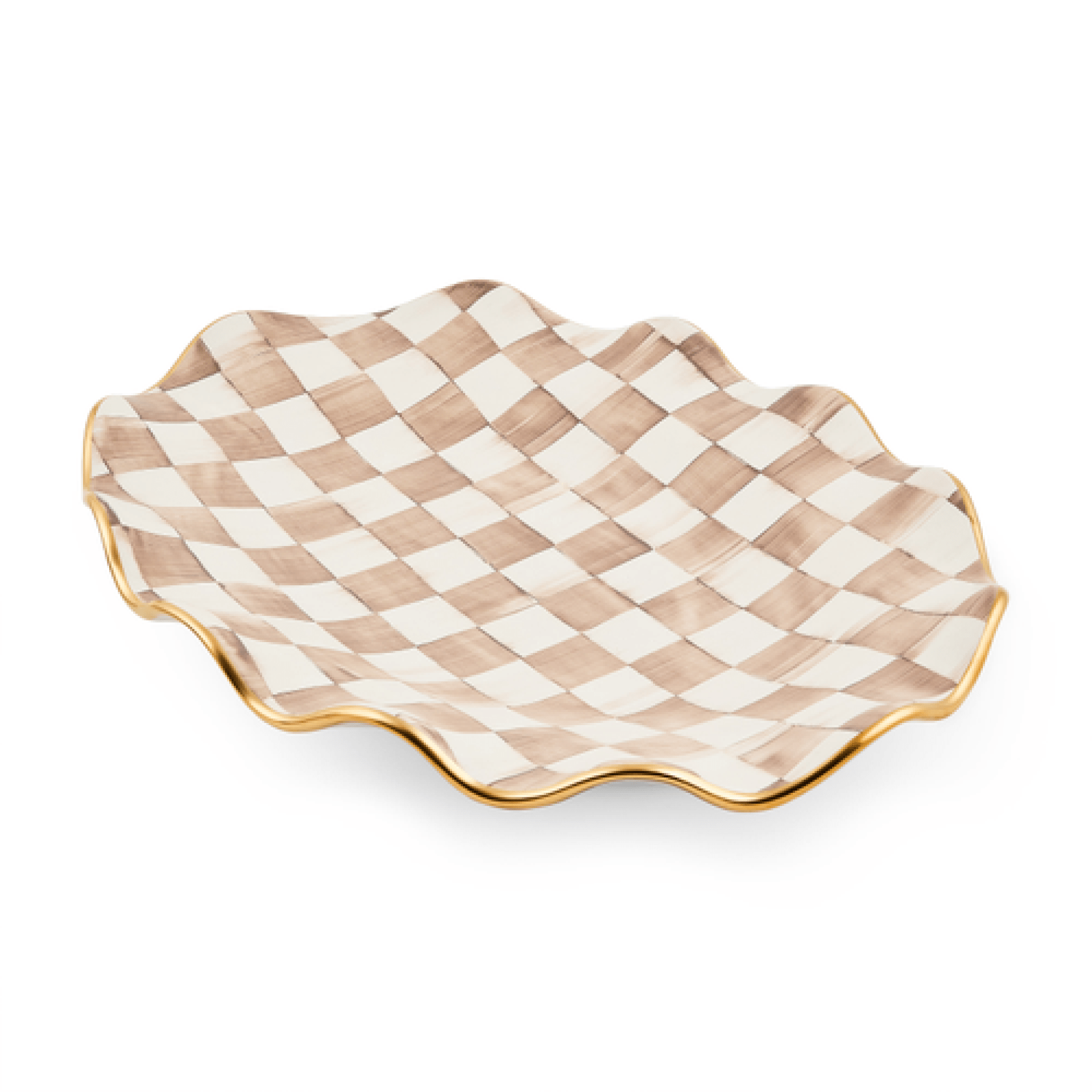 mocha check ceramic large serving platter 13 mocha check ceramic large serving platter 13