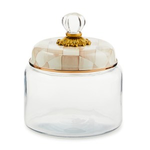 mocha check small kitchen canister 92 mocha check small kitchen canister 92