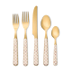 mocha check bistro flatware 5 piece place setting 90 mocha check bistro flatware 5 piece place setting 90