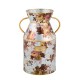 wild rose galvanized small milk can 12 wild rose galvanized small milk can 12