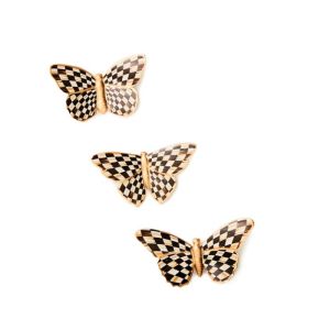 courtly check butterfly magnets, set of 3 75 courtly check butterfly magnets, set of 3 75