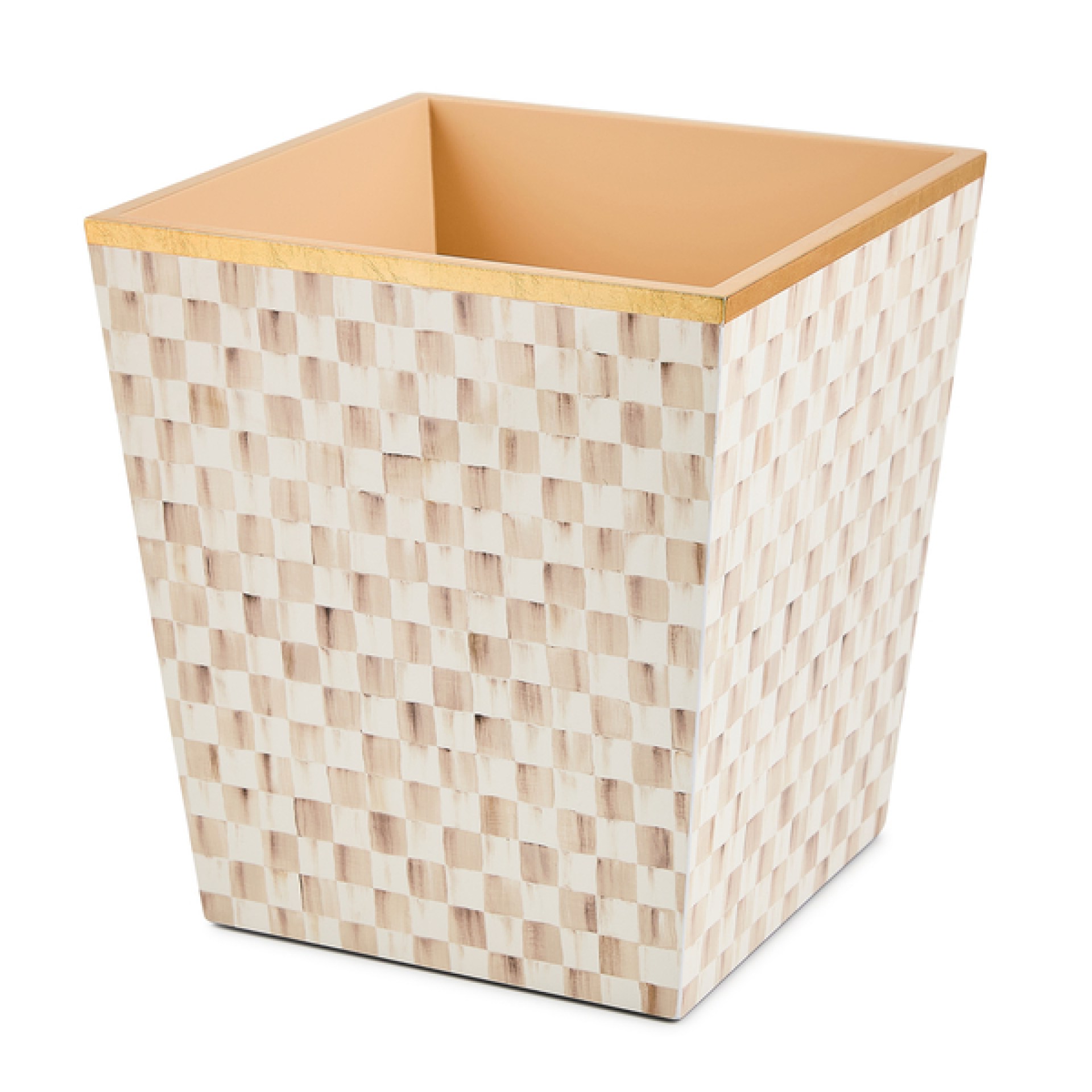 mocha check glass waste bin 68 mocha check glass waste bin 68