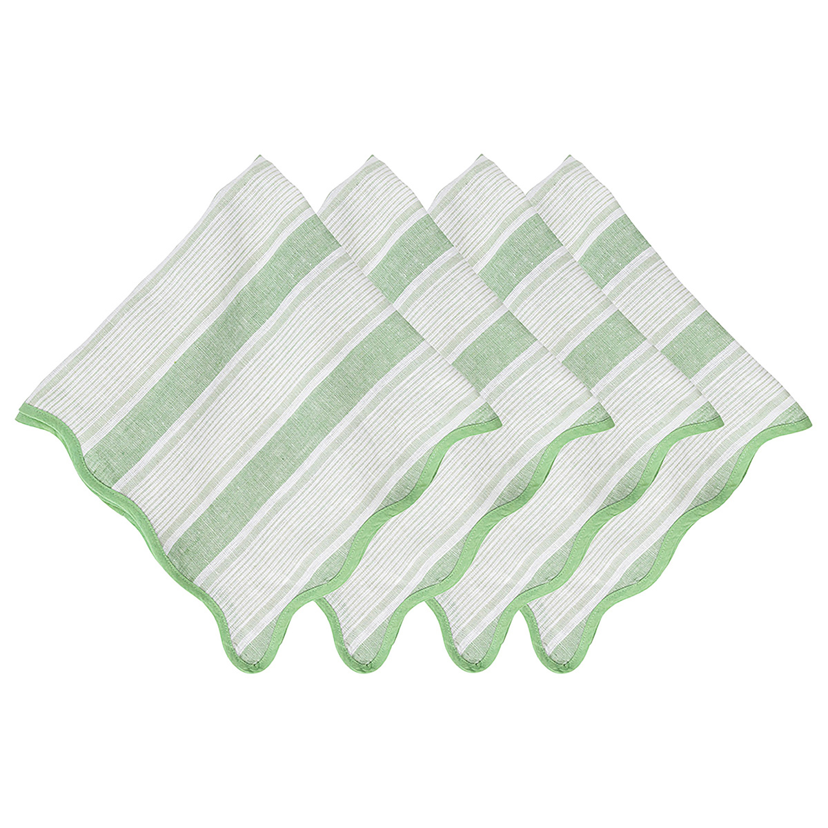 Cabana Stripe Napkin Set/4 - Seagrass 99 Cabana Stripe Napkin Set/4 - Seagrass 99