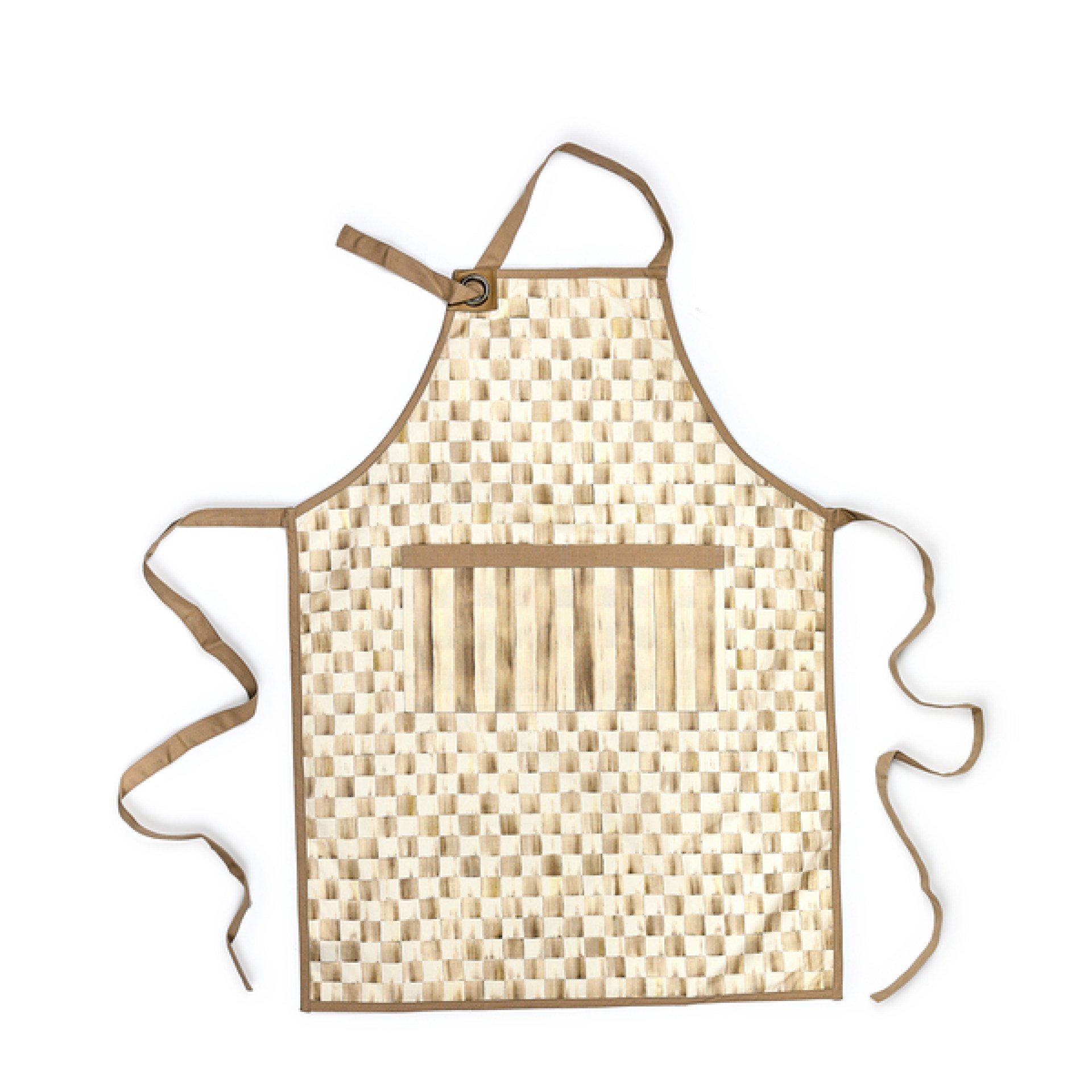 mocha check apron 108 mocha check apron 108