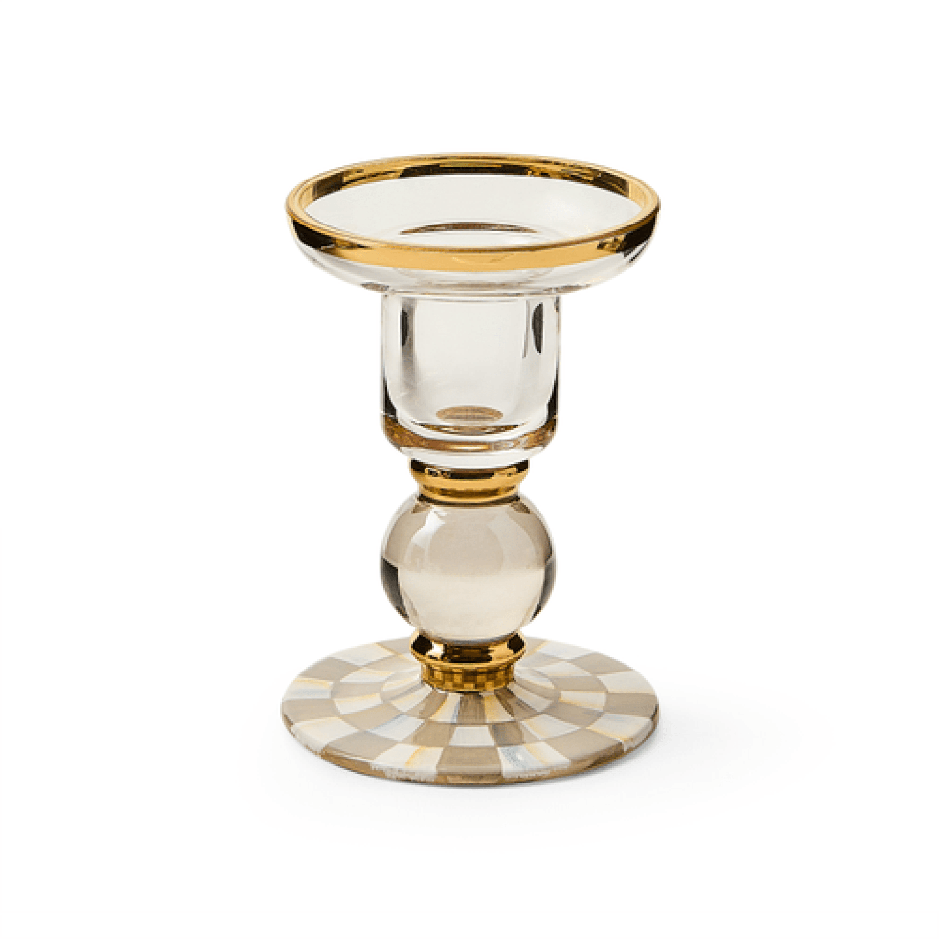 sterling check small glass candlestick 145 sterling check small glass candlestick 145