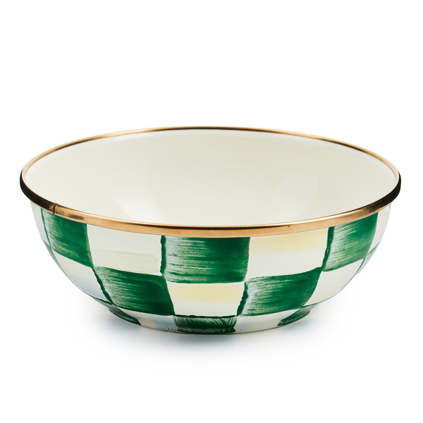 emerald check everyday bowl 2 emerald check everyday bowl 2