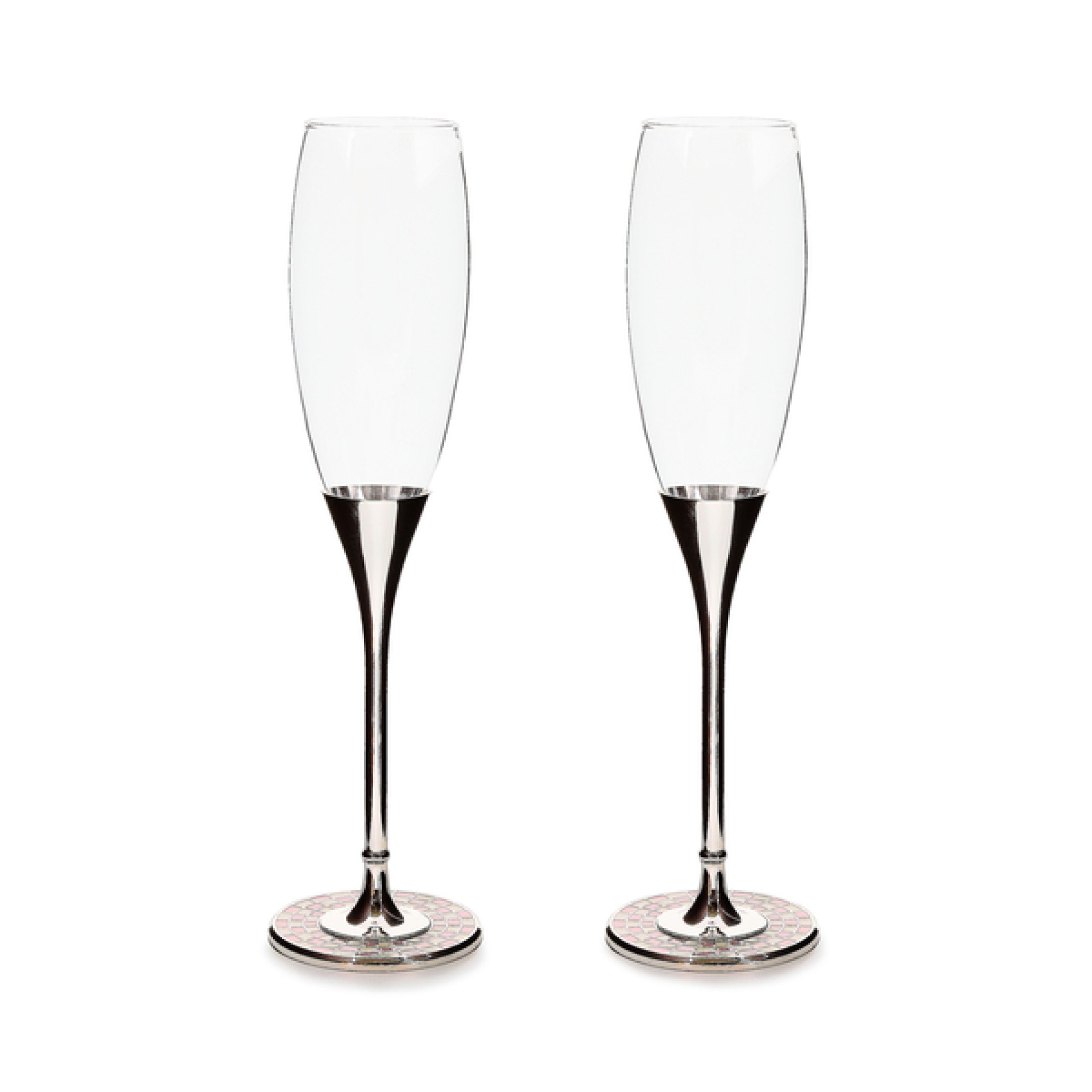 celebrate rosy toasting flutes, set of 2 61 celebrate rosy toasting flutes, set of 2 61
