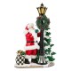 santa by lamp post illuminated figure 44 santa by lamp post illuminated figure 44