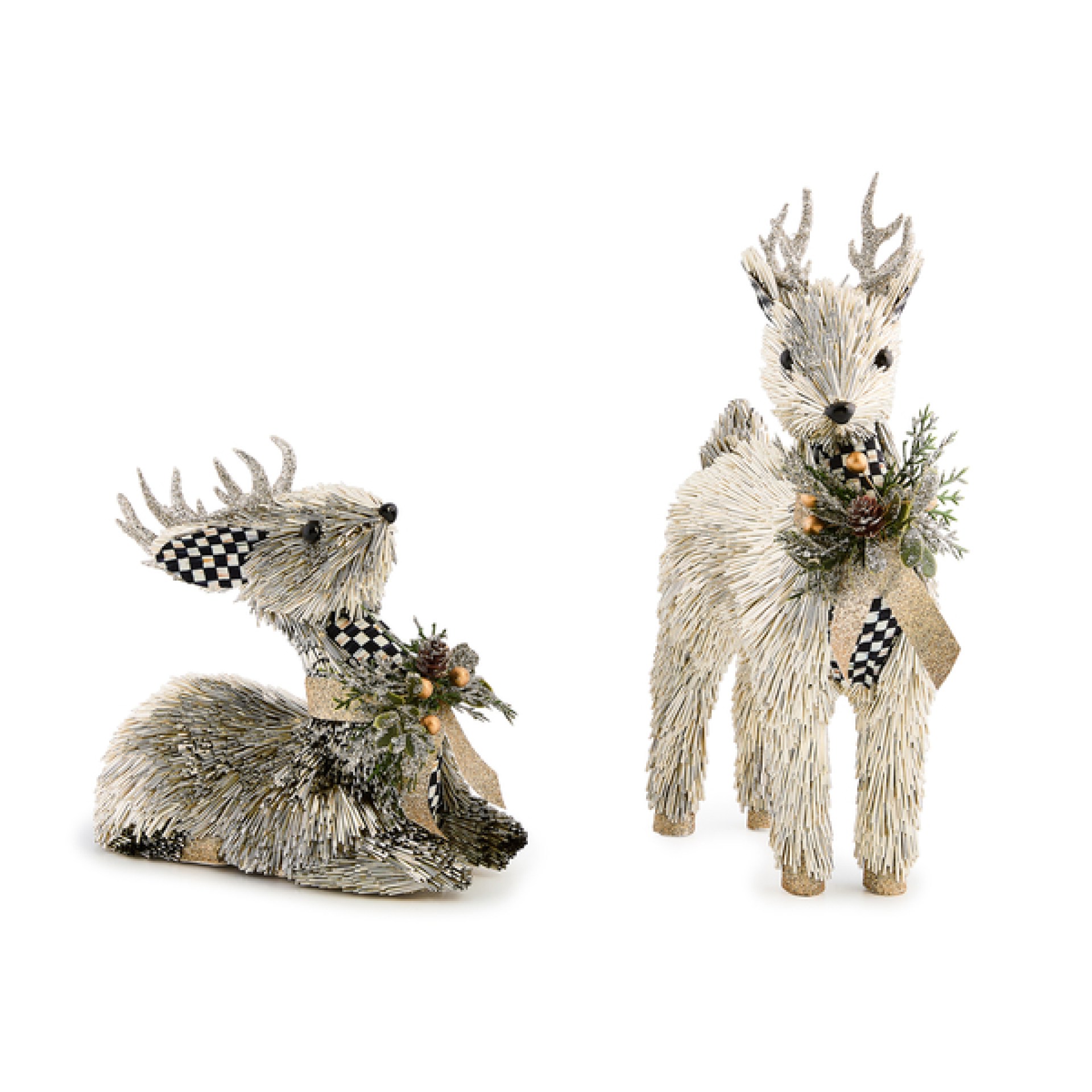 courtly noel metallic deer, set of 2 84 courtly noel metallic deer, set of 2 84