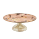 wild rose mauve small pedestal platter 46 wild rose mauve small pedestal platter 46