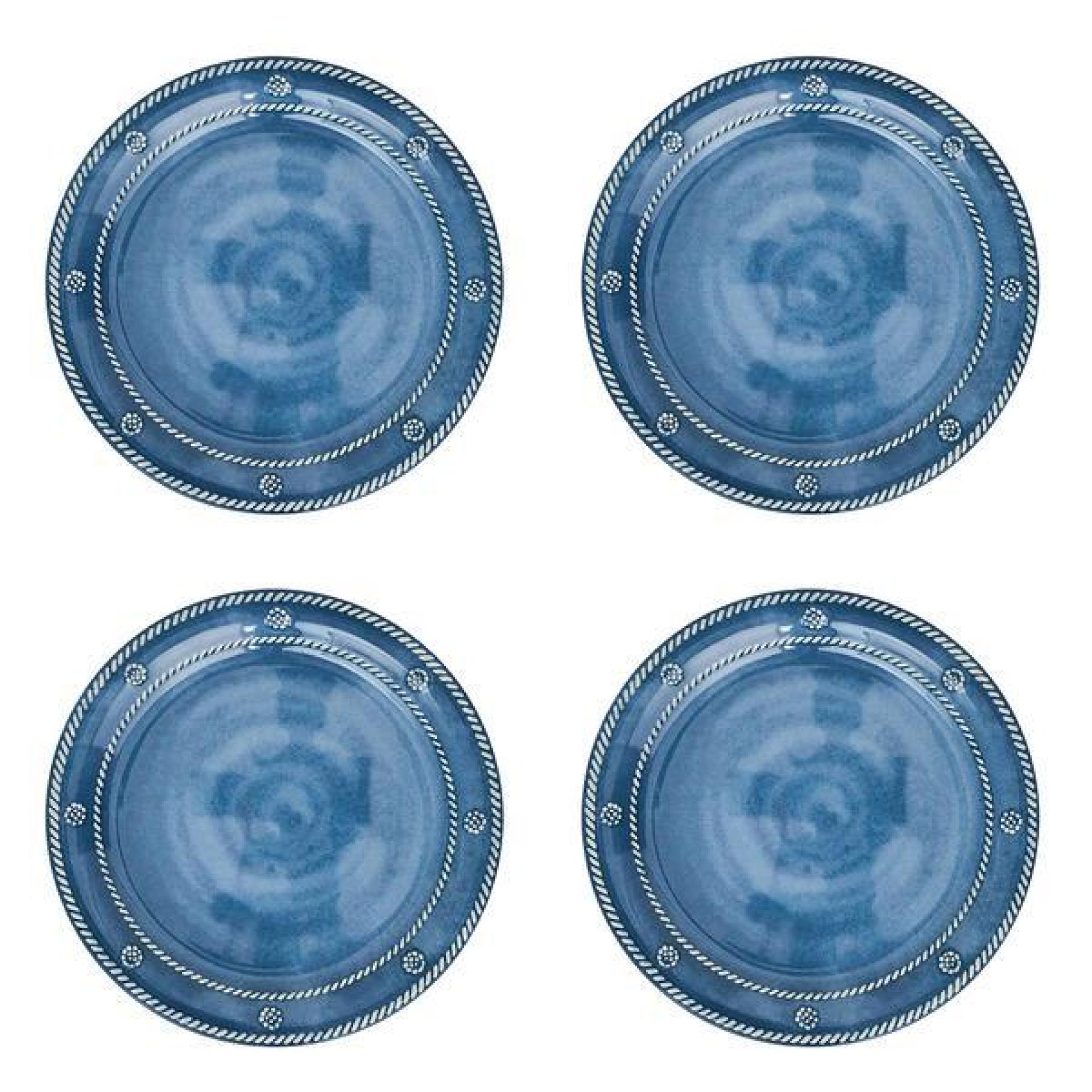 Berry & Thread Melamine Dessert/Salad Plate Set/4 - Ocean 62 Berry & Thread Melamine Dessert/Salad Plate Set/4 - Ocean 62