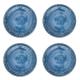 Berry & Thread Melamine Dessert/Salad Plate Set/4 - Ocean 62 Berry & Thread Melamine Dessert/Salad Plate Set/4 - Ocean 62