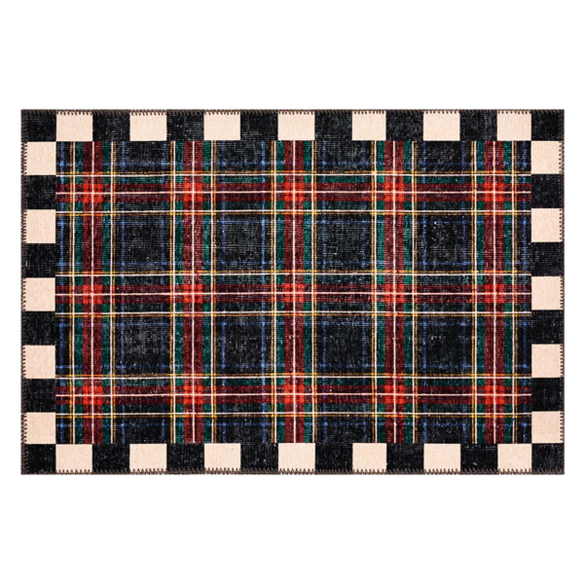 stewart tartan black 2 x 3 washable rug 36 stewart tartan black 2 x 3 washable rug 36