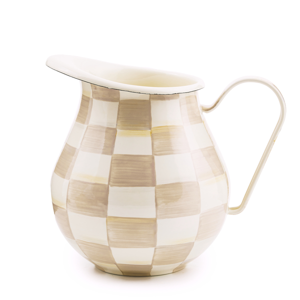 mocha check pitcher 46 mocha check pitcher 46