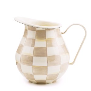 mocha check pitcher 46 mocha check pitcher 46