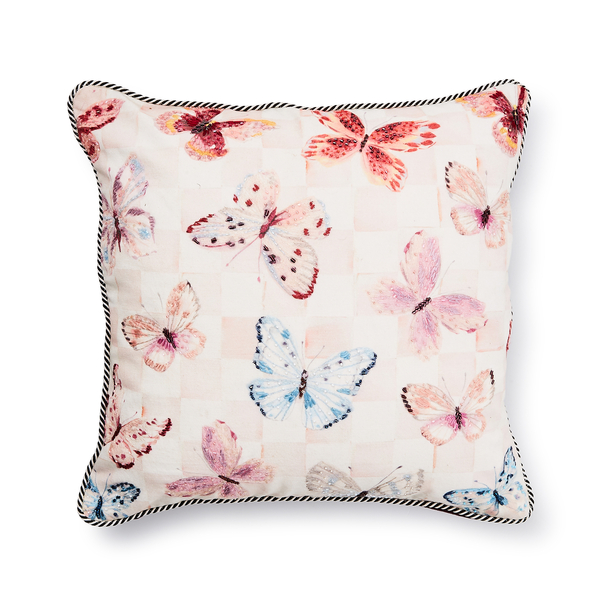 eternity butterfly checked throw pillow 184 eternity butterfly checked throw pillow 184