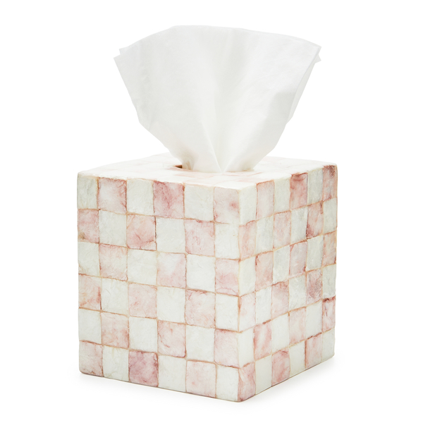 rosy check capiz boutique tissue box cover 105 rosy check capiz boutique tissue box cover 105