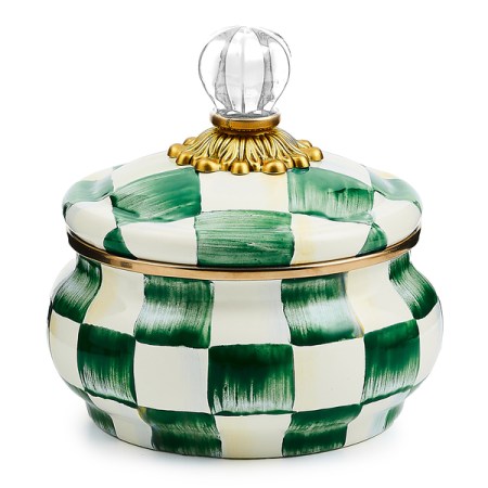 emerald check squashed pot 19 emerald check squashed pot 19