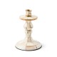 mocha check small candlestick 156 mocha check small candlestick 156