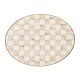 mocha check medium oval platter 47 mocha check medium oval platter 47
